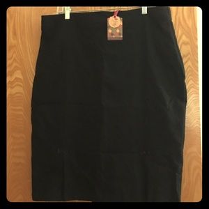 NWT Banned Apparel Black Skirt w/ Bows 2x